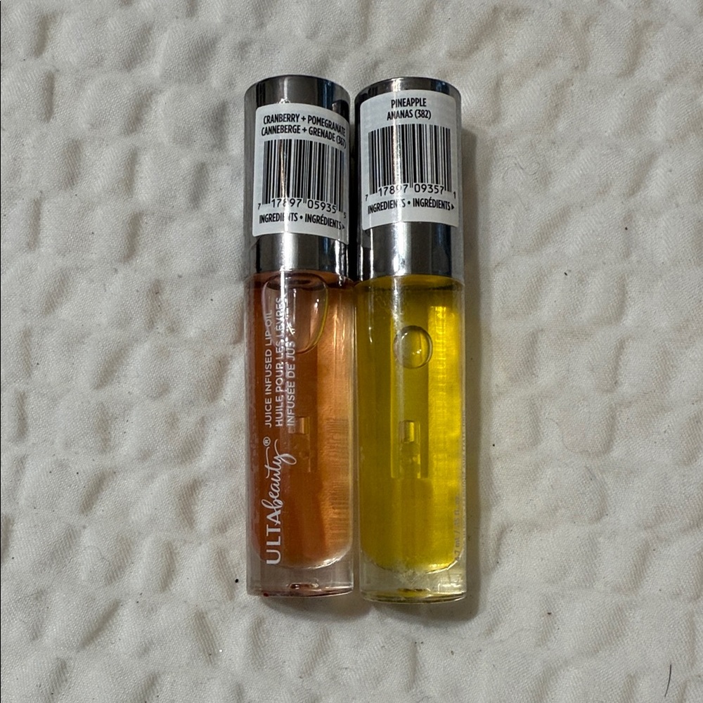 Ulta Beauty Juice Infused Lip Oil Duo - Orange and Yellow